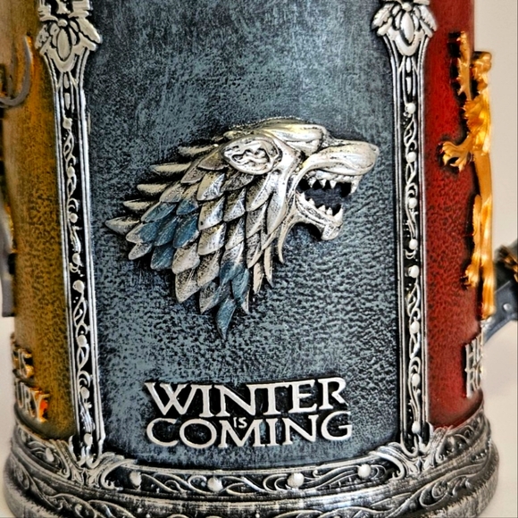 ( 2 ) Game of Thrones Tankards, 2 Pounds, Silver/Gold/Red/ Black/Blue - Picture 7 of 13